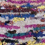 Colorful Boucherouite Moroccan rug - 72 x 154 cm
