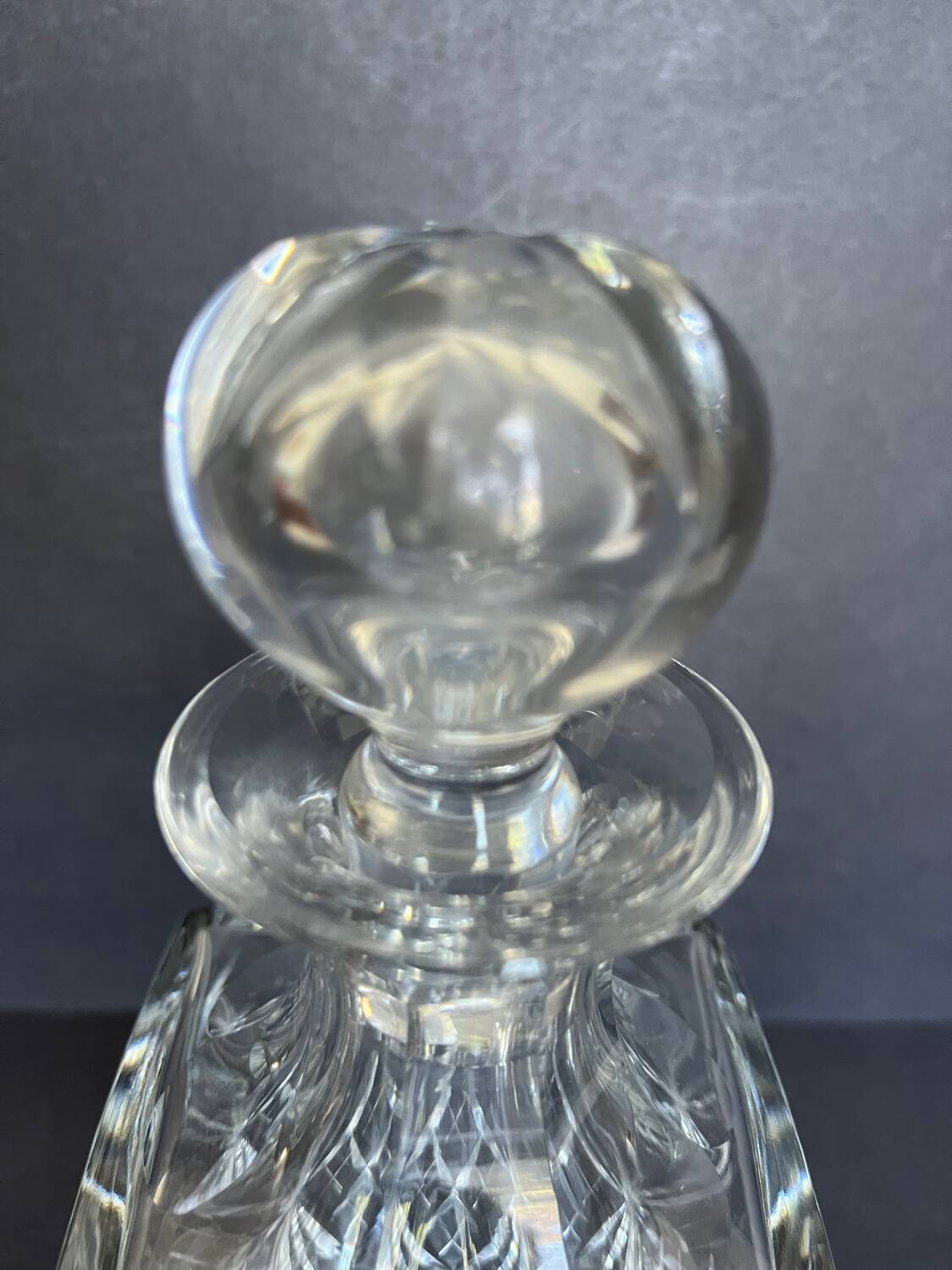Saint Louis crystal whiskey decanter