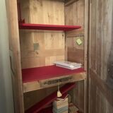 Armoire ancienne 1 porte style Louis XV merisier massif