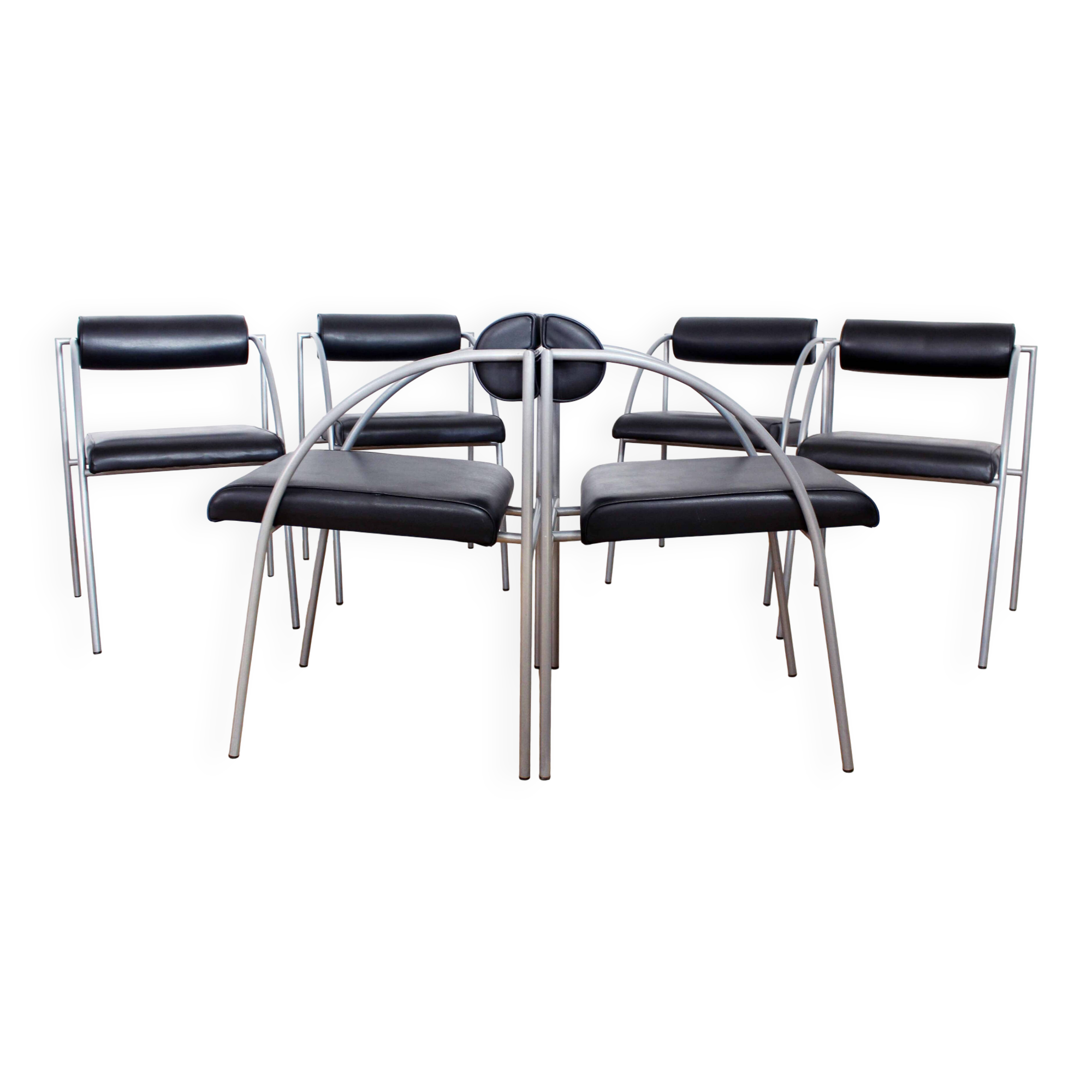 Set of 6 Vienna Chairs by Rodney Kinsman for Bieffeplast