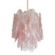 Murano Glass "Spider" Sputnik Chandelier in Pink and White