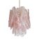 Murano Glass "Spider" Sputnik Chandelier in Pink and White