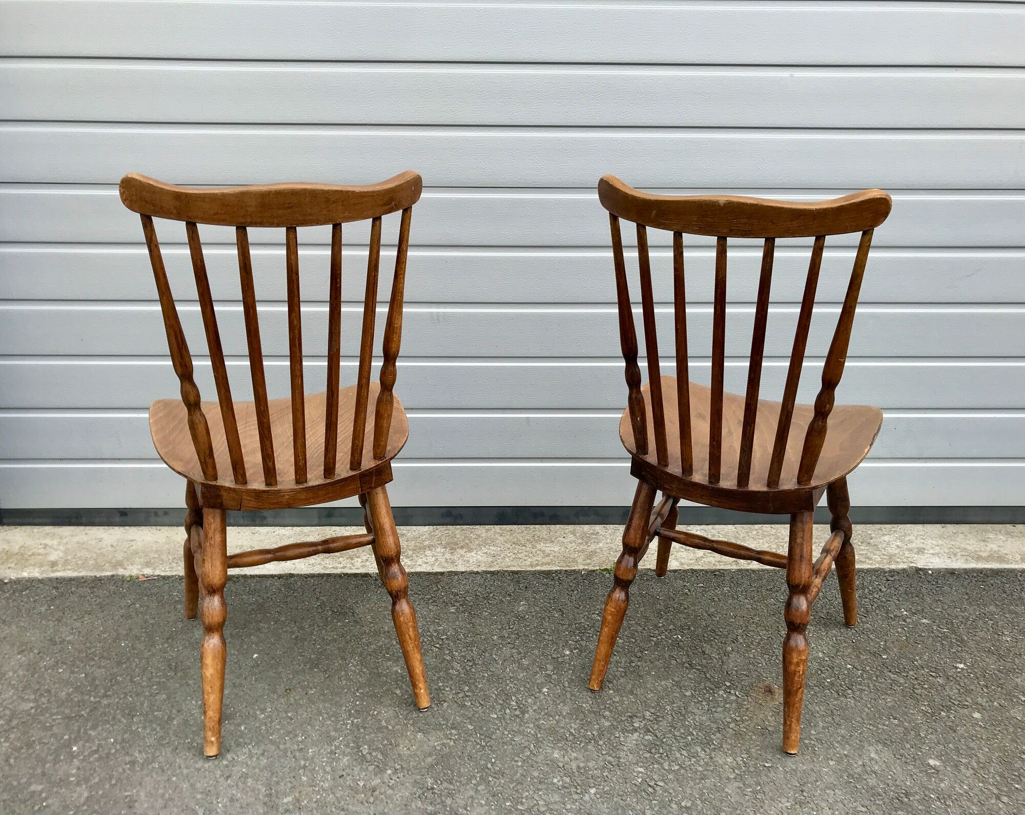 10 bistro chairs troquet "menuet" baumann 1970
