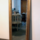 Miroir mural - grand cadre en bois - baroque - bois, doré