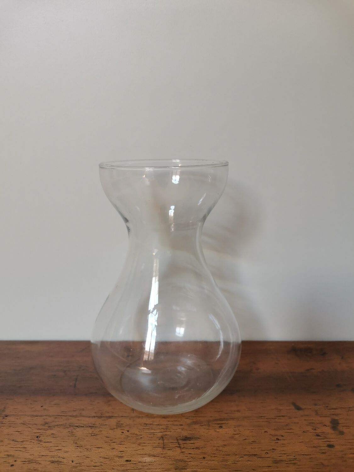 Vintage glass bulb vase