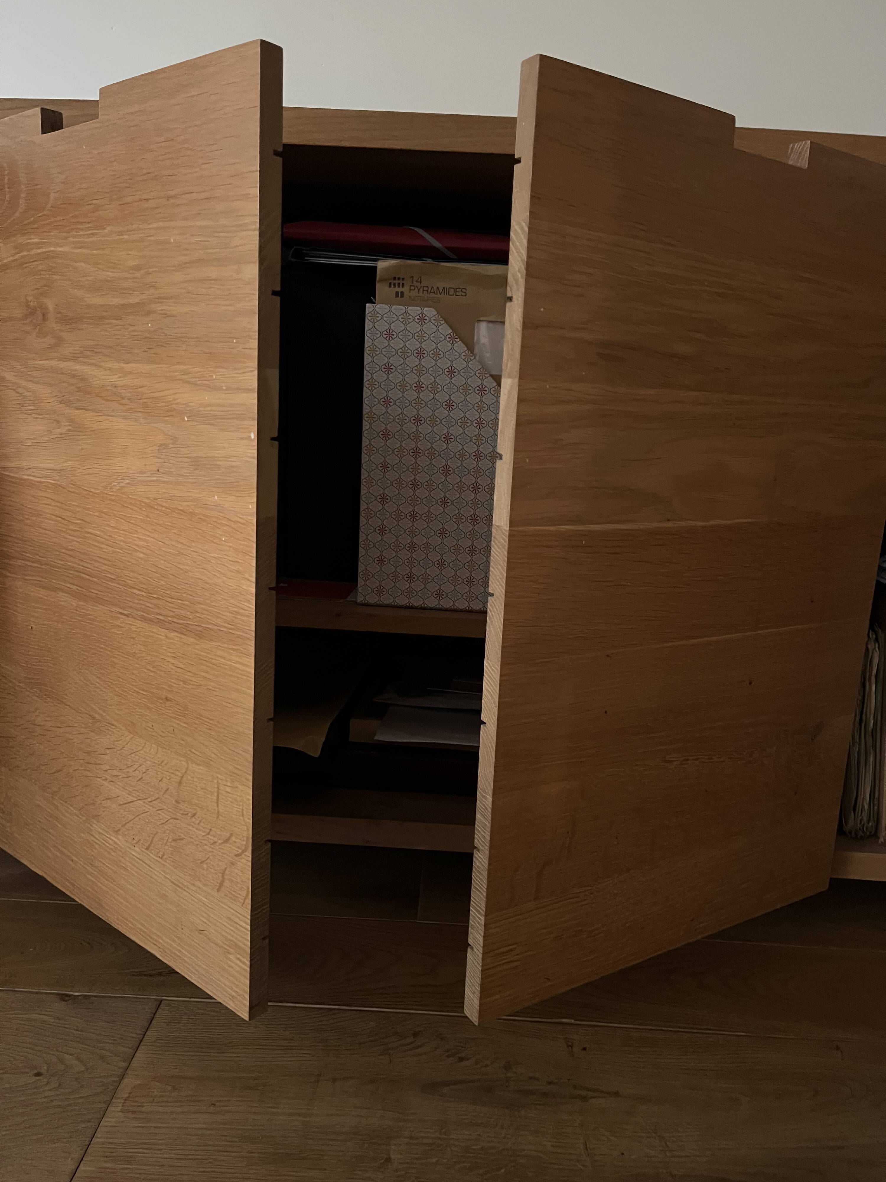 Solid oak ethnicraft sideboard