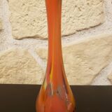 Blown glass soliflore with vibrant colors
