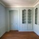 Paires de portes grillagées anciennes en bois de chêne pour armoire