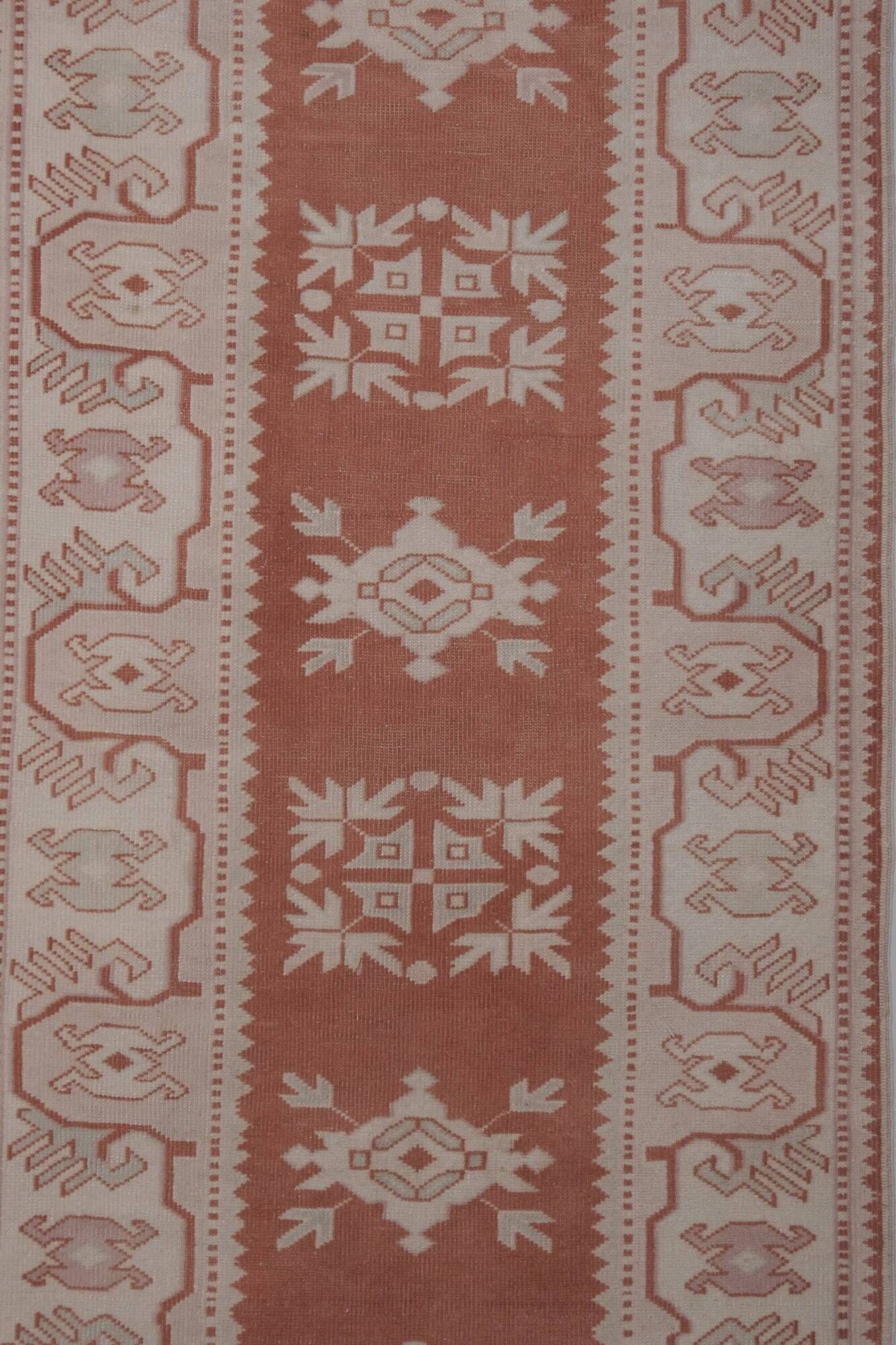 Vintage Turkish hallway rug 90x293 cm