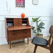 Vintage Danish teak secretary, 1960s.