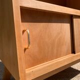 Vintage compass foot bookcase