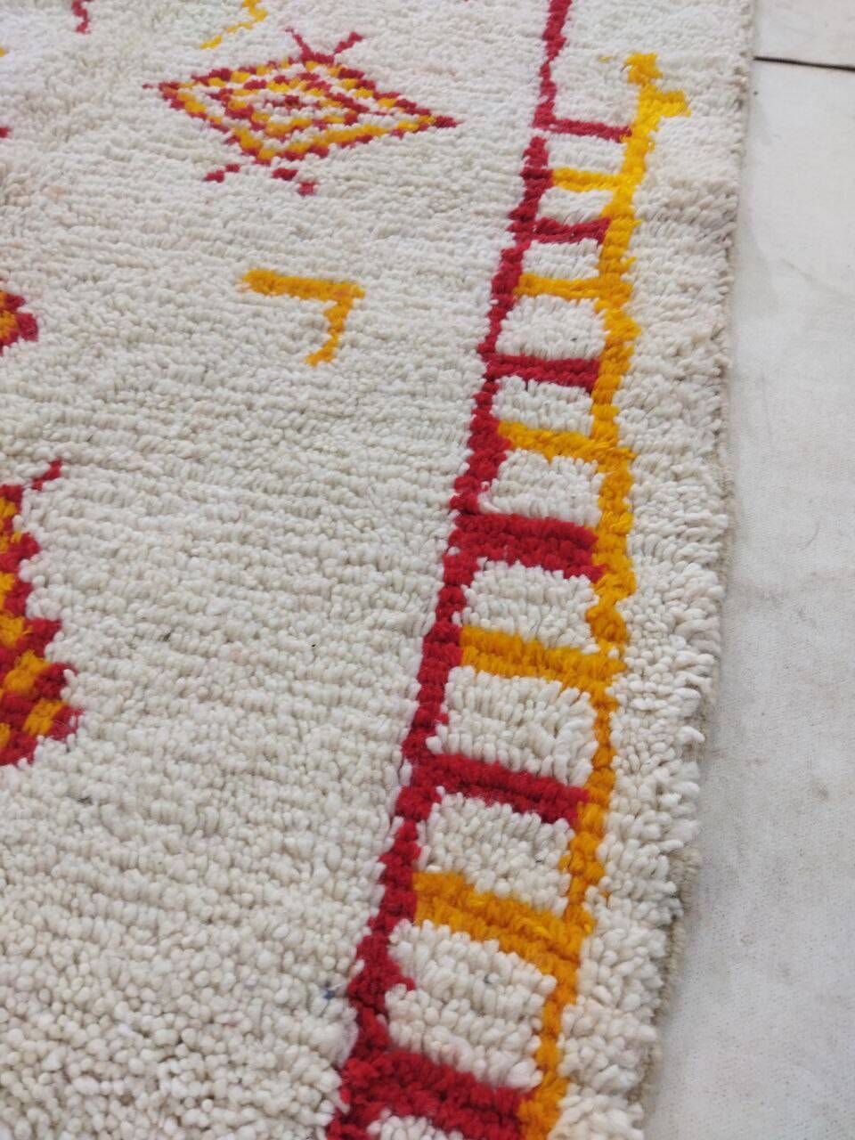 Handcrafted Moroccan Berber Rug 246 X 147 cm