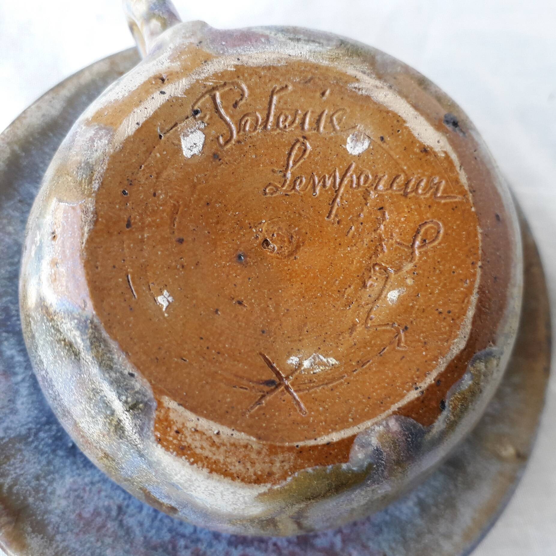 6 stoneware cups Lempereur