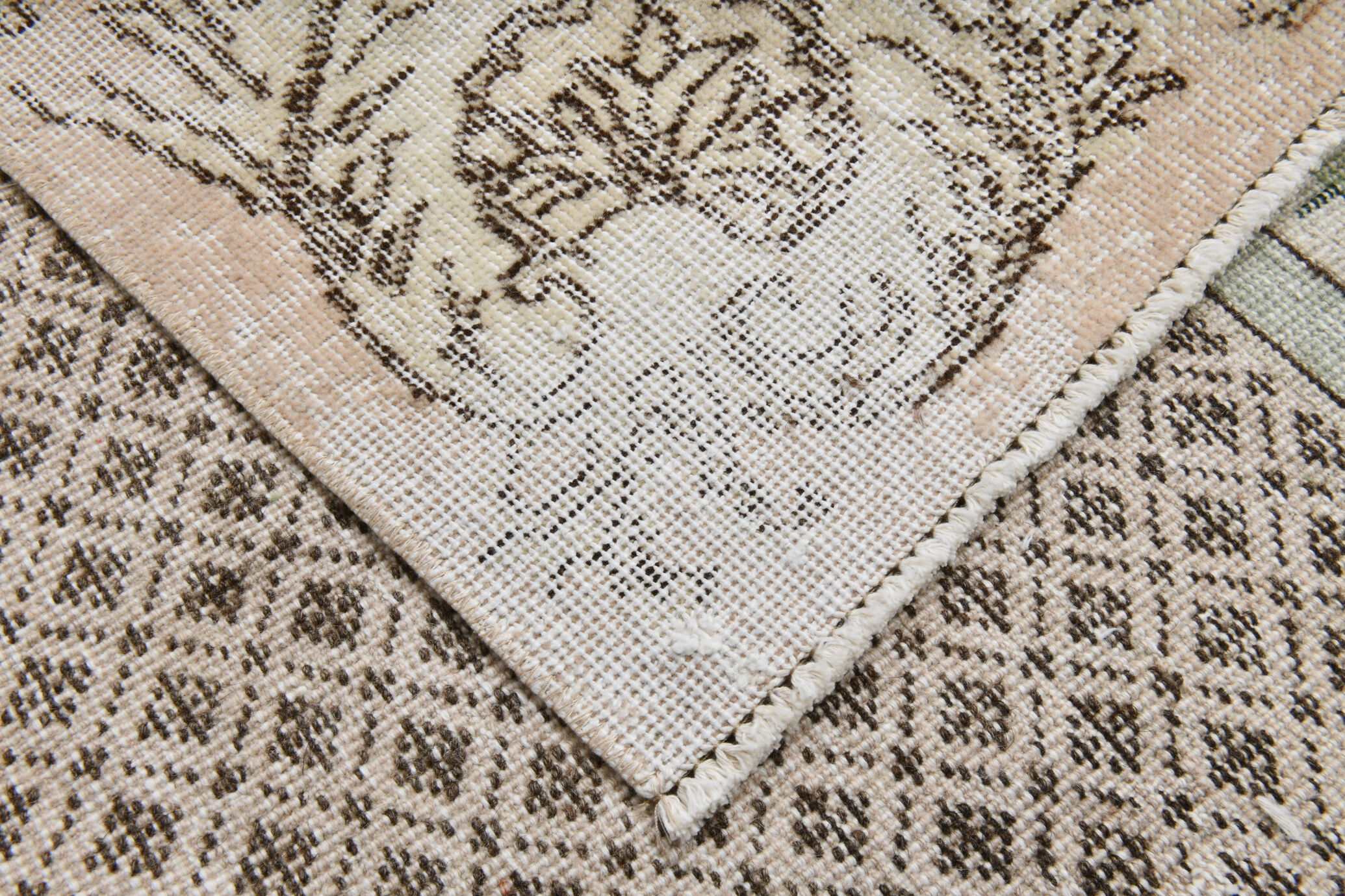7x10 shades of beige turkish rug, 211x320cm