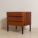 Chest of drawers or bedside table in rosewood 1950