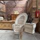 Emmanuelle armchair in wicker and rattan
