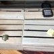 Shelf box in gray wood lazurée