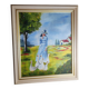 Painting of the woman with geese