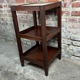 English mahogany side table / serving table with marble top 1900/1920