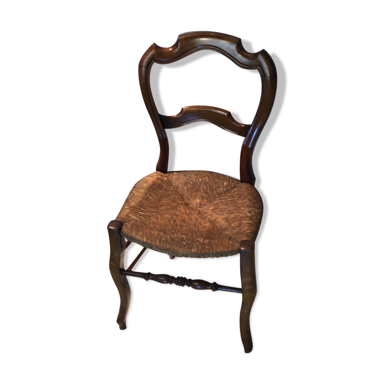 Mulched wooden chair