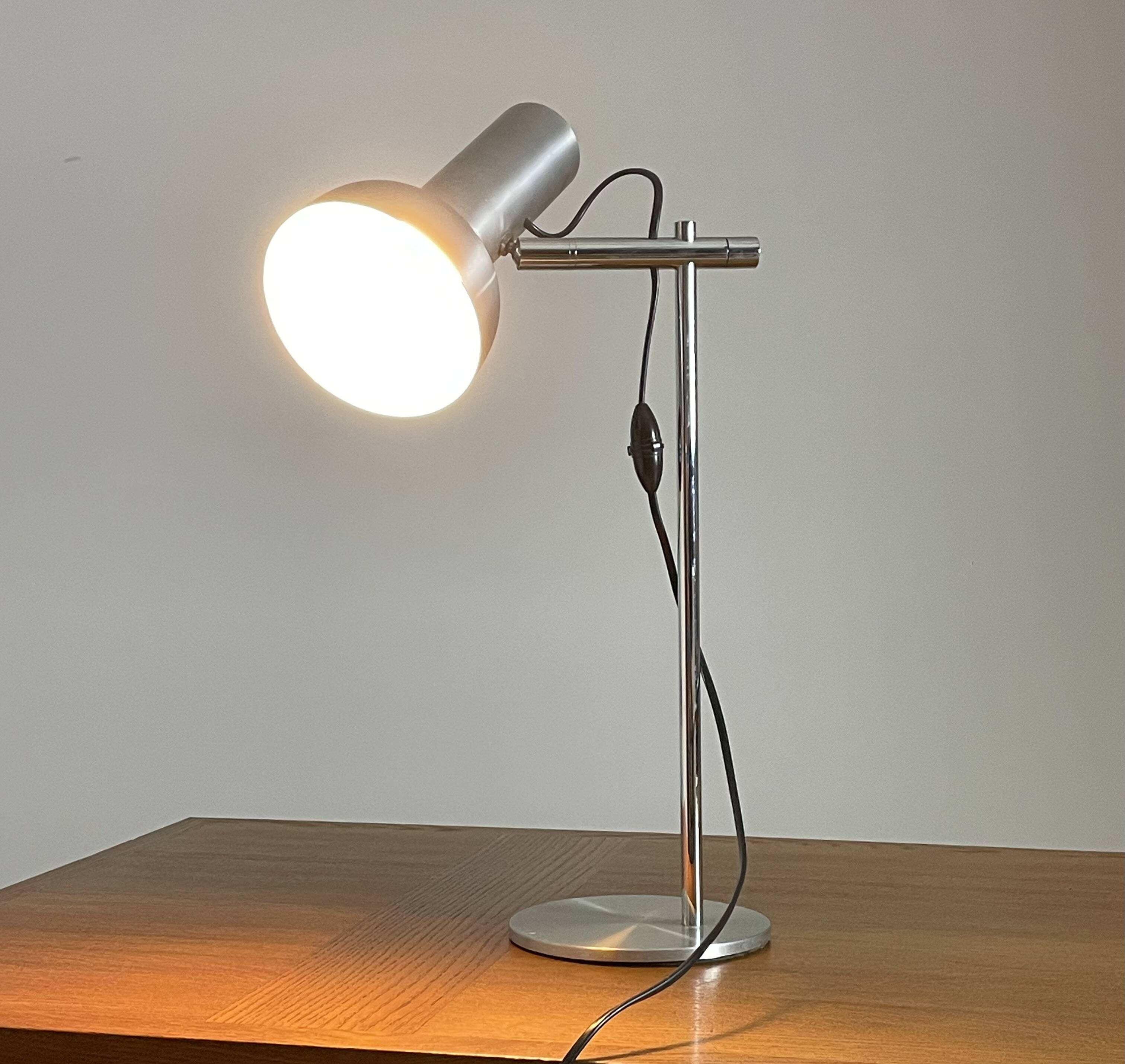 1970s metal desk lamp