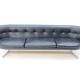 Sofa leatherette and chrome France 1970 s