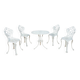 Art Nouveau Aluminum Garden Chairs, 1950s, United Knigdom, Set of 5