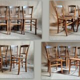 4 country bistro chairs 40s