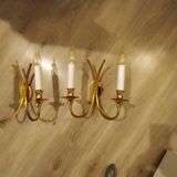 Classic applique Lucien Gau 4132 - 2 lights - Decorative details Links - H 32 cm, W 27 cm