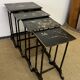 Set of 4 wooden nesting tables, Napoleon III