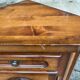 English wooden sideboard solid wood corner TV cabinet