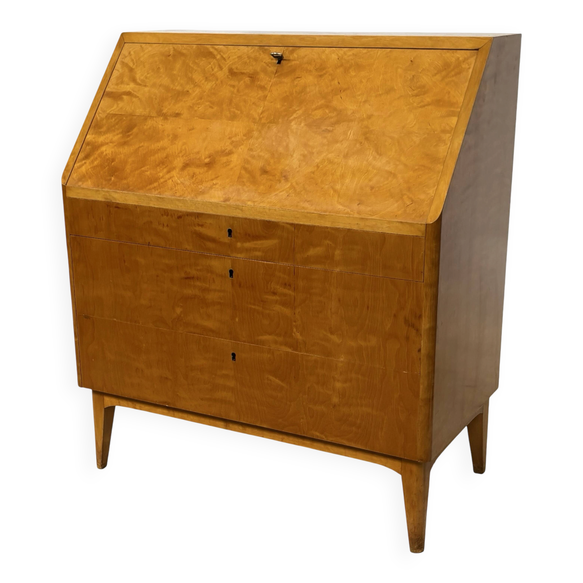 Vintage Secretary Cabinet Swedish 1960s Workspace