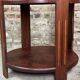 Art Deco side table / pedestal table in Rio rosewood