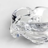 Ashtray empty-pockets organic shape Cristallerie Lorraine