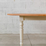 Oval marquetry table – solid wood