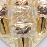 Large glass ice chandelier from Murano by Kalmar, Austria, 1960s.