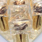 Large glass ice chandelier from Murano by Kalmar, Austria, 1960s.