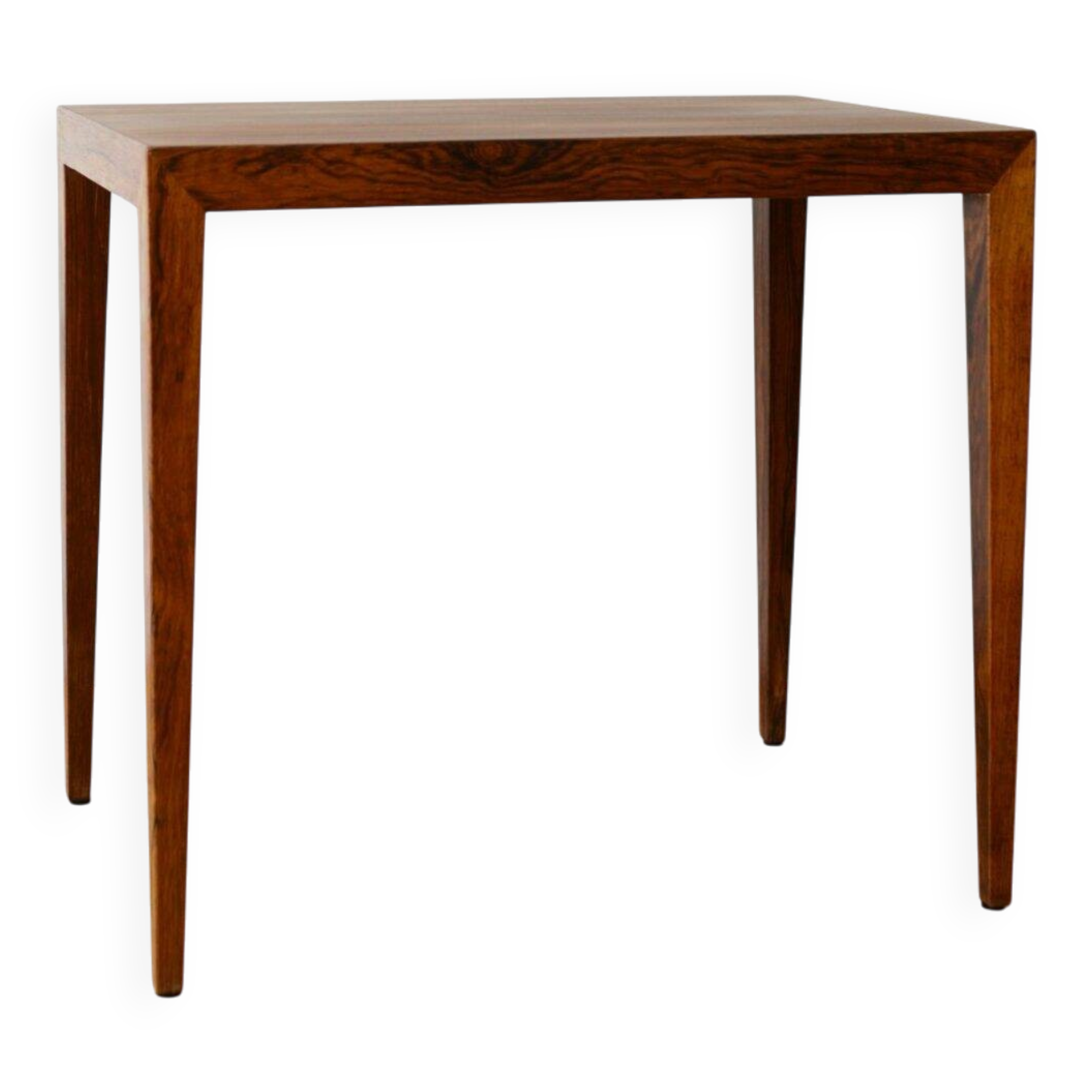 Table en palissandre minimaliste, Danemark années 1960-70