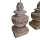 Ensemble de vases décoratifs en grès français aux artichauts, du 18ème siècle