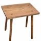 Brutalist table wood raw