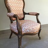 Louis Philippe armchair from the period, fully restored.
