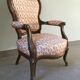 Fauteuil Louis Philippe d'époque entièrement rénové