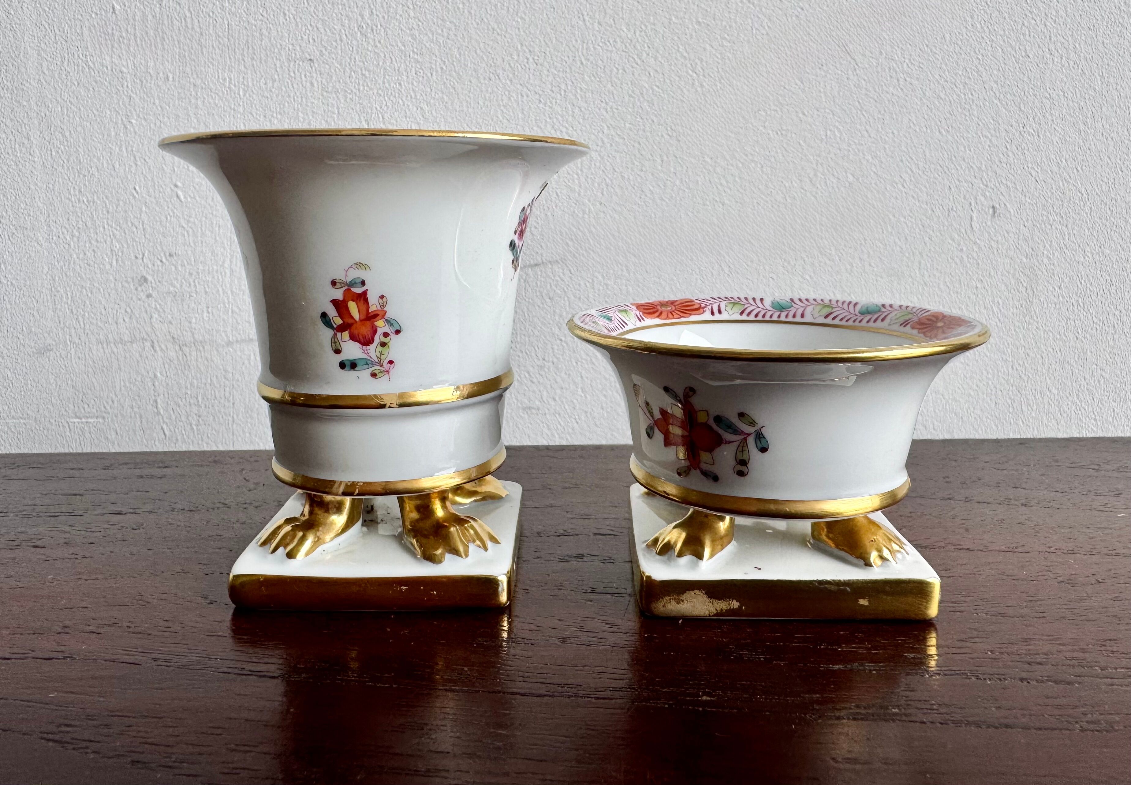 Pair of Small Porcelain Vases by Herend