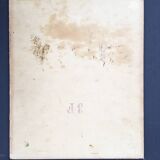 Toile ancienne montagne