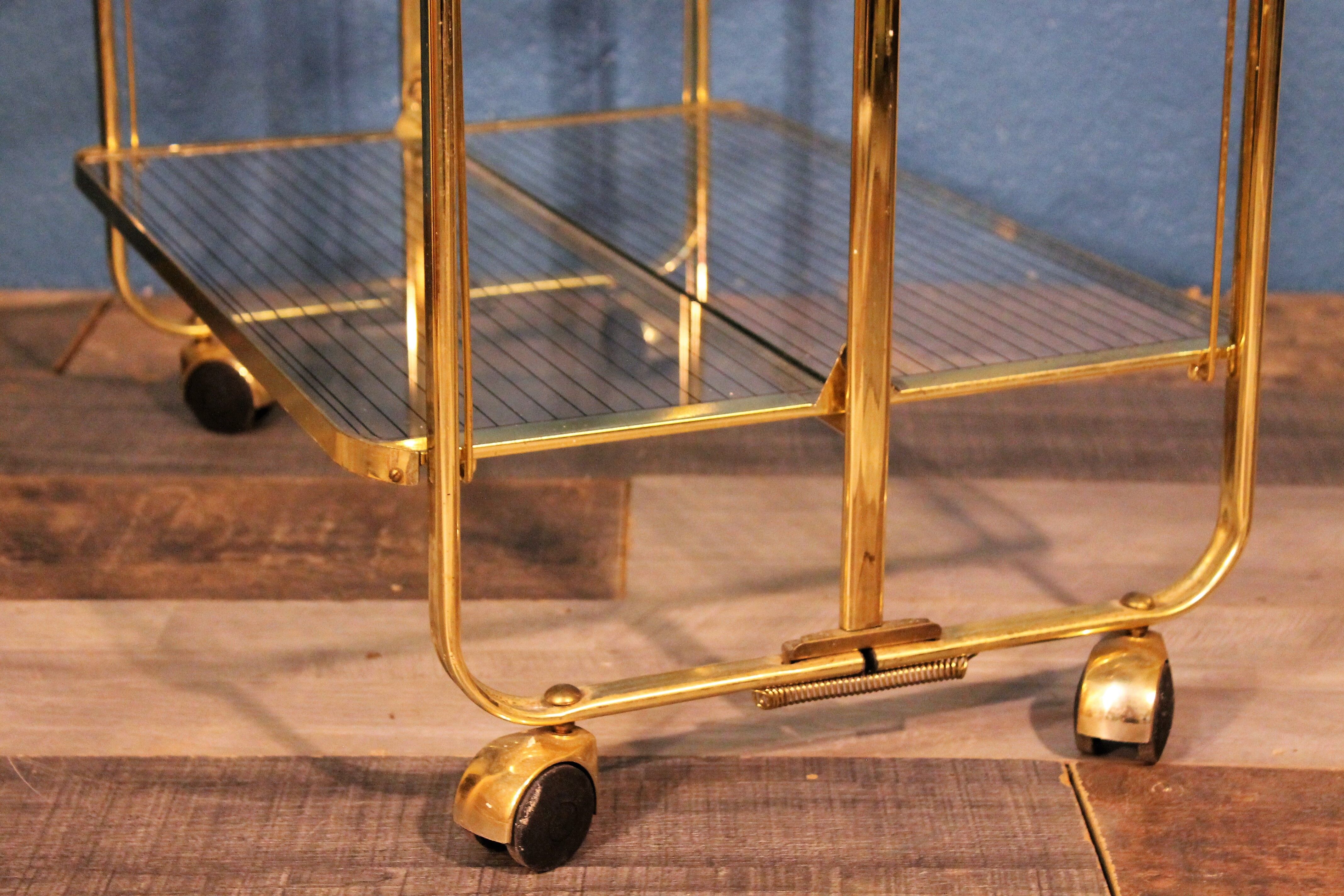 Metal-glass trolley 1970s