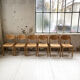 6 beech chairs 1980