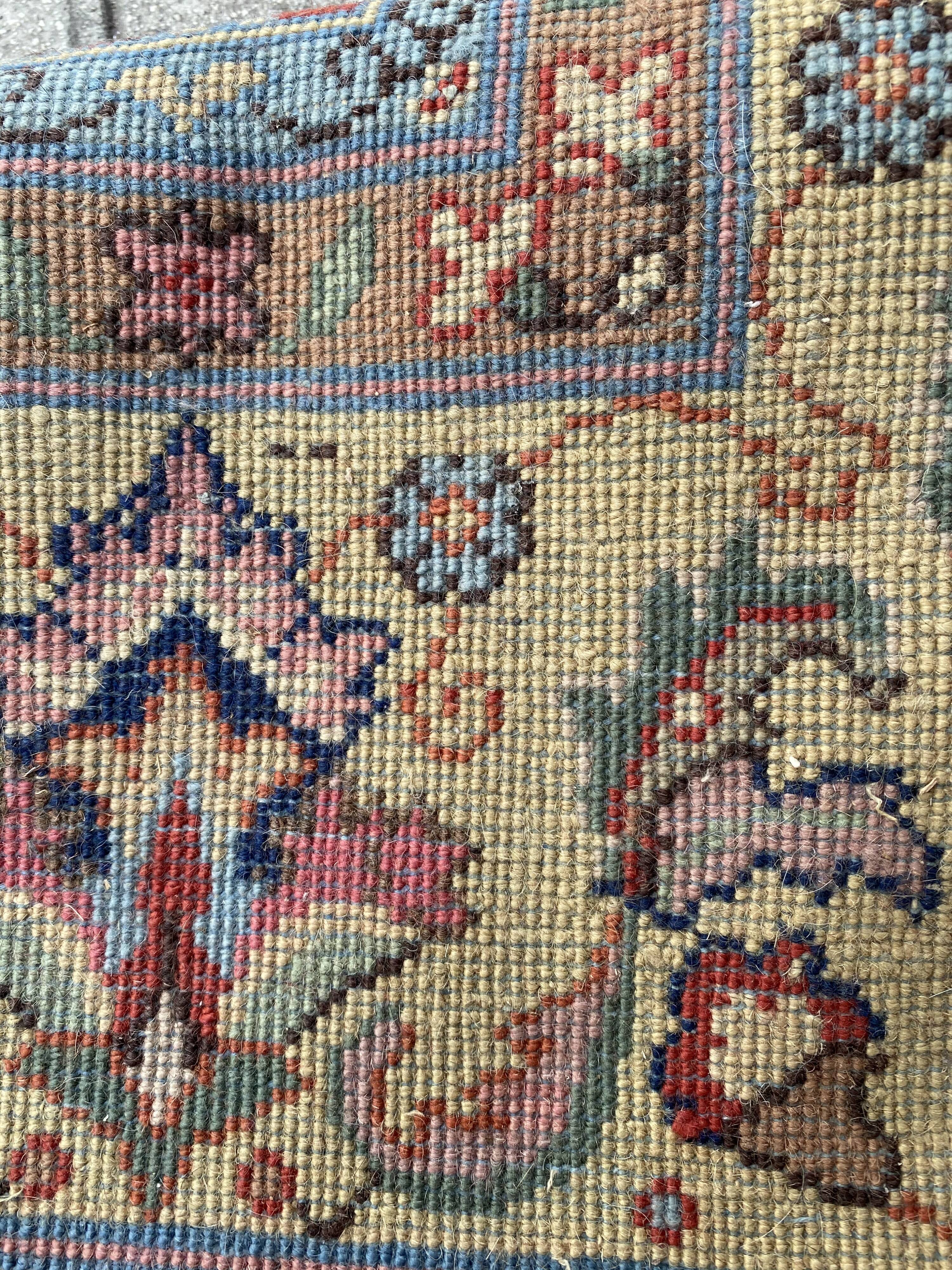 Old carpet decorated