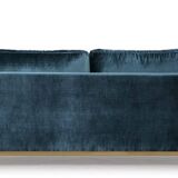 Blue velvet sofa nv gallery