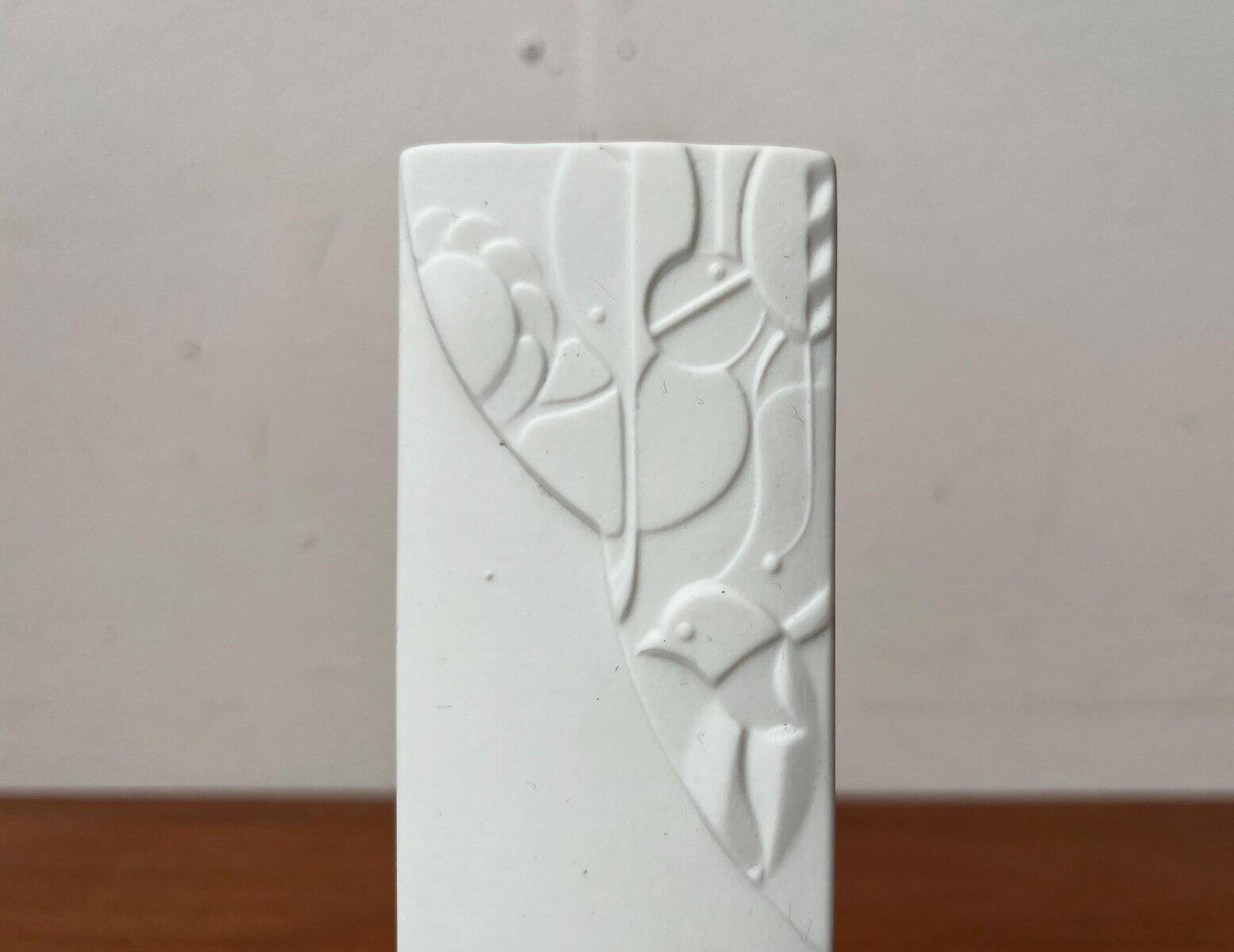 Vintage German vase in white porcelain by KPM Royal Porcelain, 1970s.