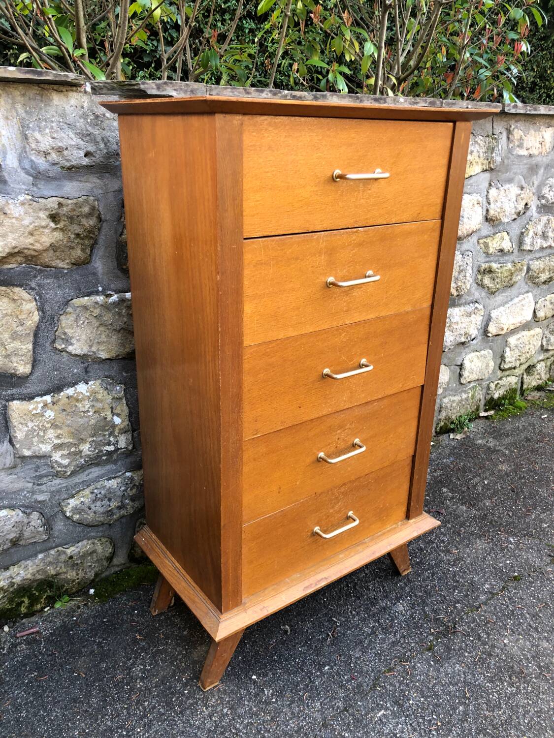 Vintage chiffonier chest of drawers 1950